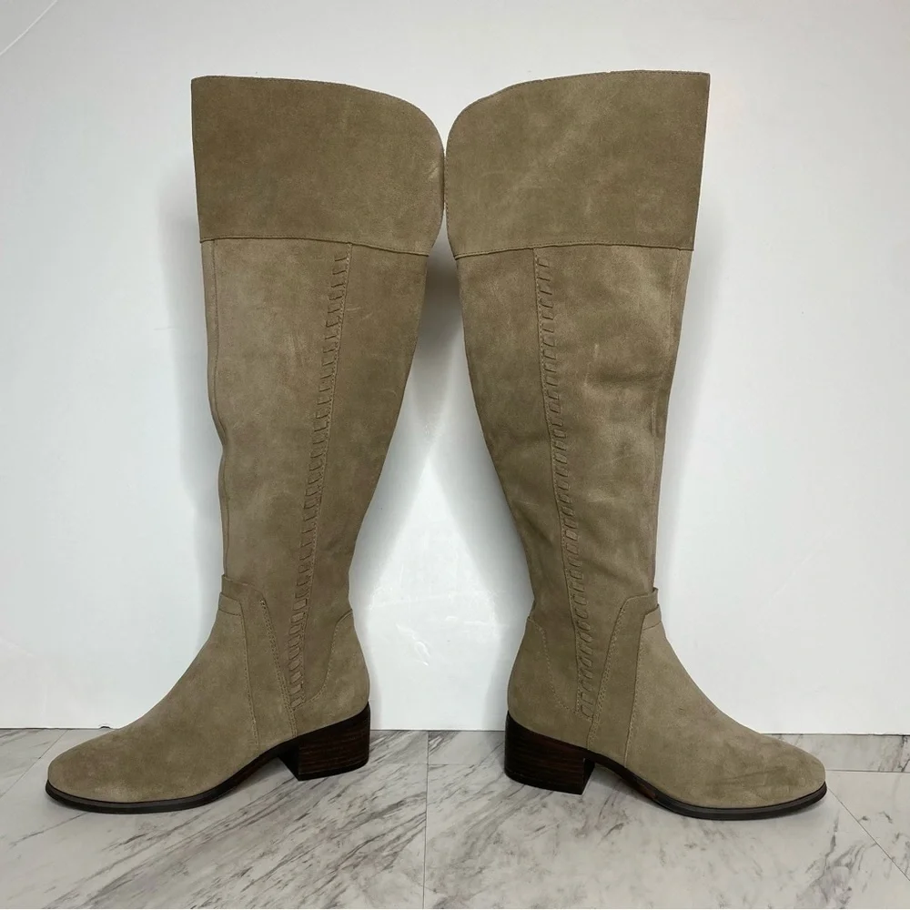 New! Vince Camuto Tan Kreston Over The Knee Boot 5 1/2 M